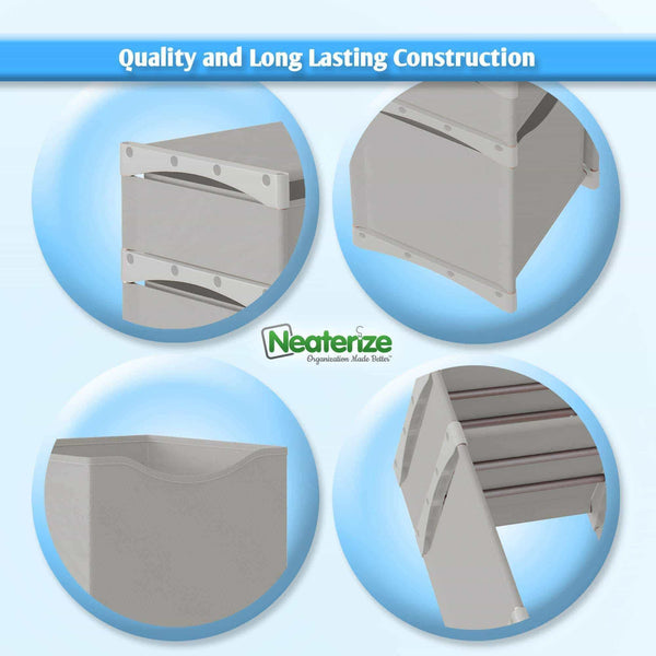 New 12 cube organizer set of storage cubes included diy cubby organizer bins cube shelves ladder storage unit shelf closet organizer for bedroom playroom livingroom office light grey