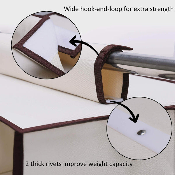 Selection storageworks 6 shelf hanging dresser foldable closet hanging shelves with 2 magic drawers 1 underwear socks drawer 42 5h x 13 6w x 12 2d