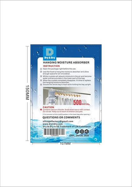 Best dry dry 72 packs net 9 oz pack premium hanging moisture absorber to control excess moisture for basements closets bathrooms laundry rooms