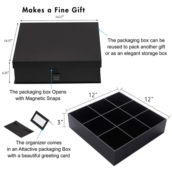 Shop for luxury and stylish acrylic organizer fine and elegant gift keep belts socks ties underwear panties briefs boxers scarves organized drawer divider closet and storage box