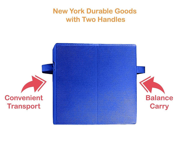 The best 30 pack blue storage cubes with two handles shelves baskets bins containers home decorative closet organizer household fabric cloth collapsible box toys storages drawer blue 30 pack