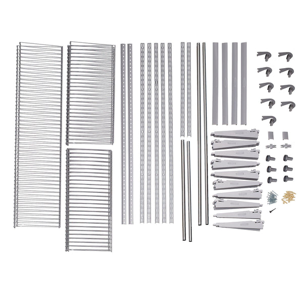 Best seller  rubbermaid configurations deluxe custom closet organizer system kit 4 to 8 foot titanium fg3h8900titnm