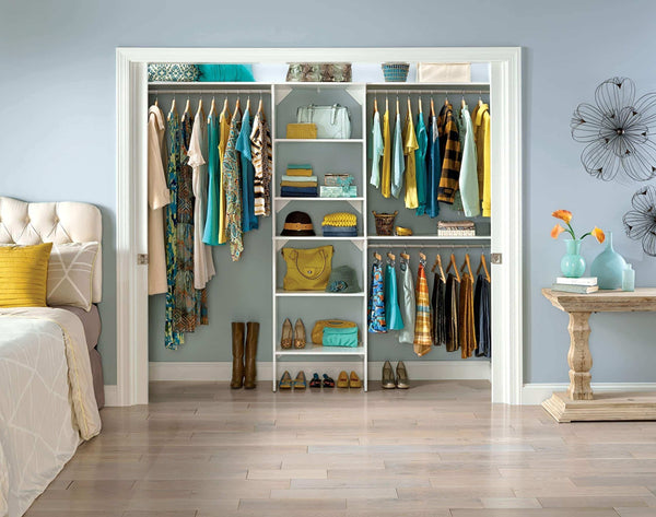 Heavy duty closetmaid 24869 suitesymphony 25 inch starter tower kit pure white