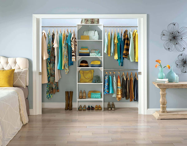 Home closetmaid 24869 suitesymphony 25 inch starter tower kit pure white