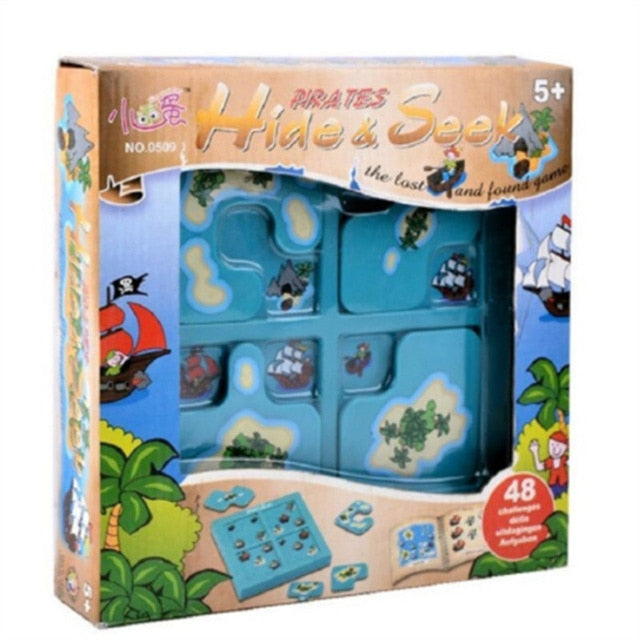 Smart Games Hide&Seek Board Games Three Little Piggies 48 Challenge with  Solution Games IQ Training Toys For Children