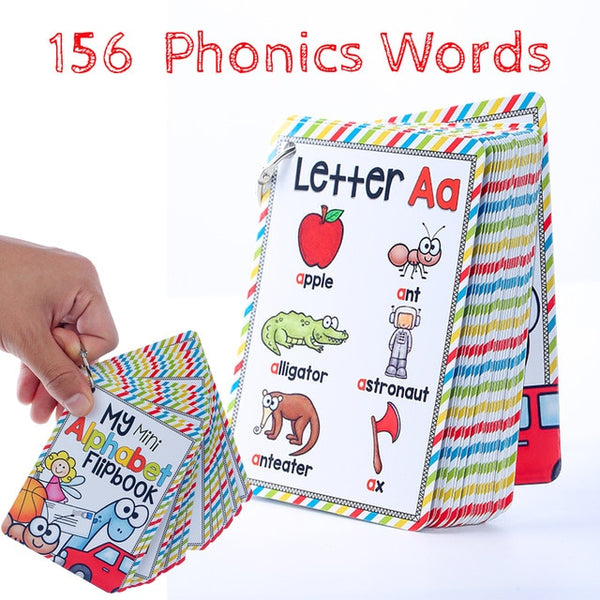 18Pcs/Set Farm Animals Kids Montessori Learning English Card Word Card Pocket Flash Card Early Educational Toys For Children