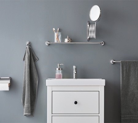 Superb Gray Bathroom Accessories