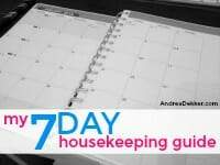 My 7-Day Housekeeping Guide