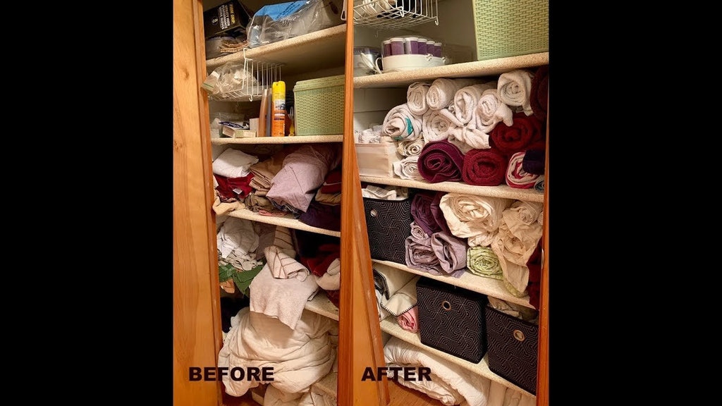 How I Organized my Linen Closet thanks to Marie Kondo!