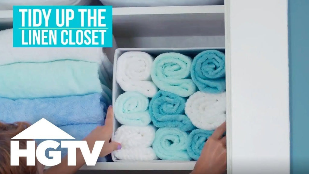 If your linen closet is overflowing with towels, sheets and toiletries, tidy it up with these tips