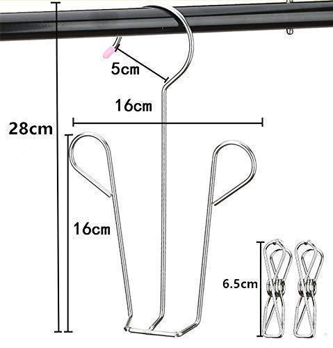 Discover megoday classico stainless steel closet organizer hanger for shoes 2 piece set metal clothespins s hook 2 piece set free