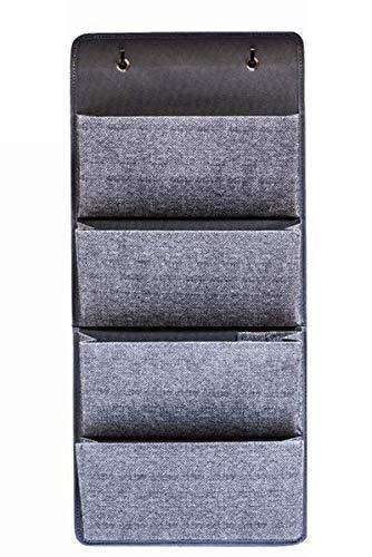 Discover the best elegant wonders 4 pocket fabric wall organizer for house closet storage and office with wall mount or for hanging over the door or cubicle wallpockets accessory by ew gray