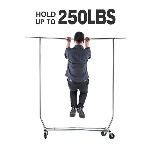 Great house day portable clothes rack portable closet rolling clothes rack foldable clothes stand commercial grade for professional use