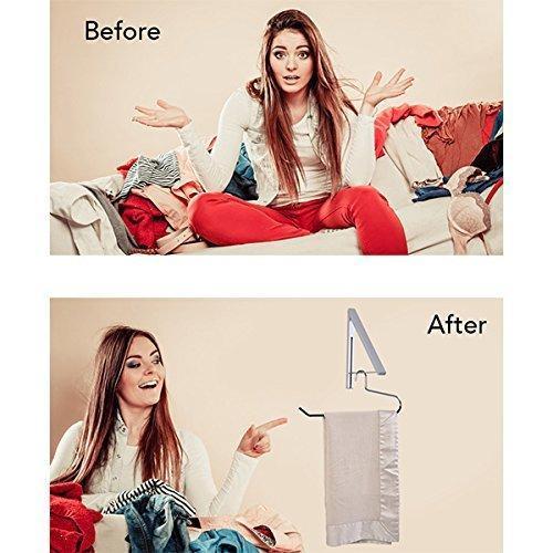 Shop for stock your home folding clothes hanger wall mounted retractable clothes drying rack laundry room closet storage organization aluminum easy installation silver