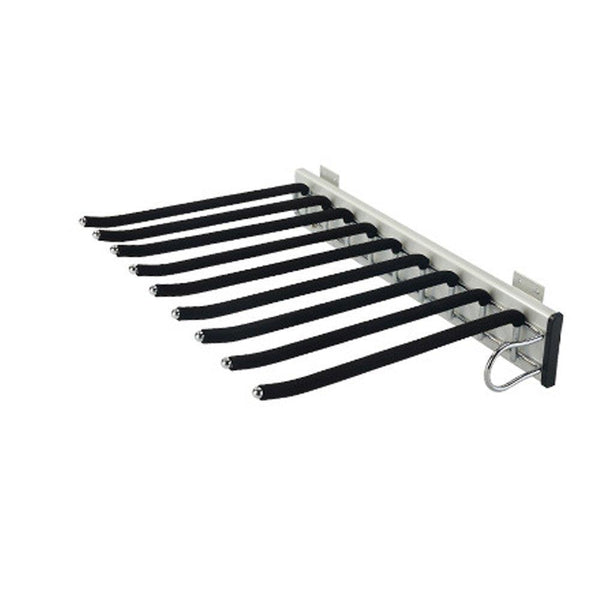 Save sliding stainless steel trousers rack 9 arms closet pants hanger bar for clothes towel scarf trousers tie organizers for space saving and storage 18 x 12 1 2