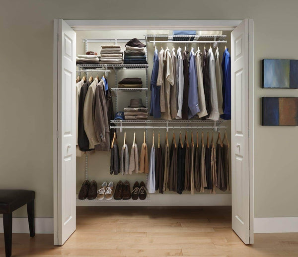 Top rated closetmaid 22875 shelftrack 5ft to 8ft adjustable closet organizer kit white