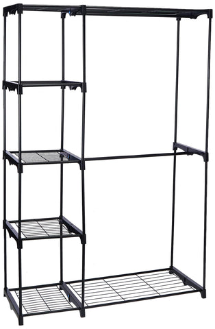 The best whitmor deluxe double rod freestanding closet heavy duty storage organizer