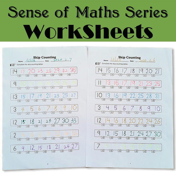 Sense of maths Series Black  White Practice Exercise Paper Preschool Learning English Homework Workbook for Kids Worksheets Toy