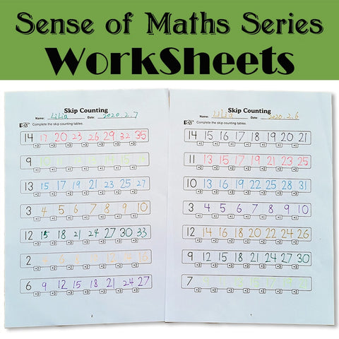 Sense of maths Series Black  White Practice Exercise Paper Preschool Learning English Homework Workbook for Kids Worksheets Toy